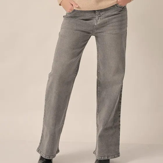 Pantalon Vicky Denim Wide Leg Talles Especiales