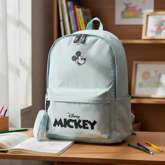 Mochila Mickey Mouse Escolar 17 L Disney Oficial Importada