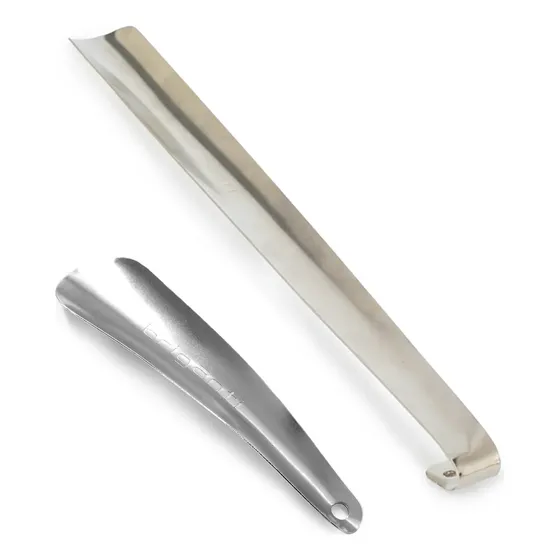 Calzador Metal Corto Largo Para Zapatos Calidad Briganti