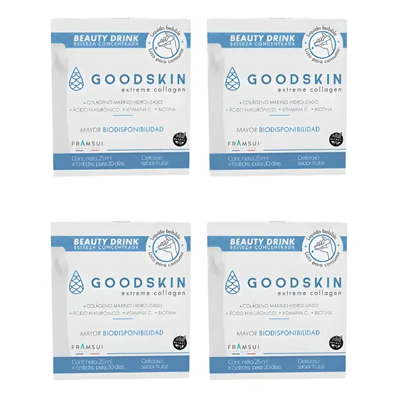 Colágeno Goodskin Concentrado Líquido - Pack X4