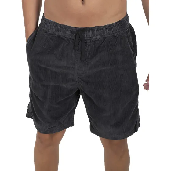 Short Quiksilver Taxer Cord Hombre Moda Negro