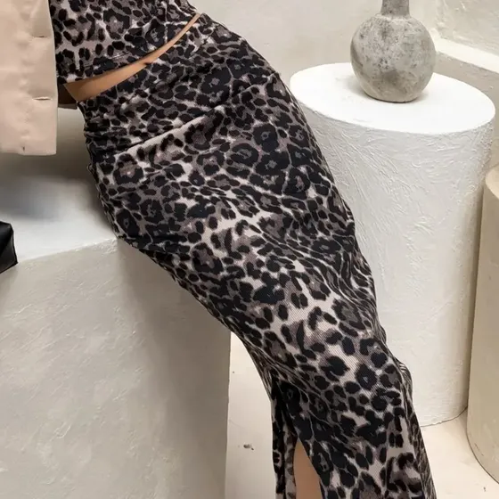 Pollera Larga Morley Animal Mujer Nano