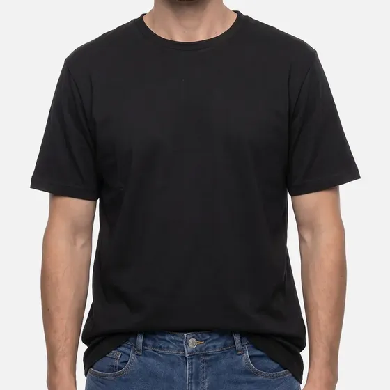 Remera Hombre Algodon Regular Fit Manga Corta Lisa Briganti