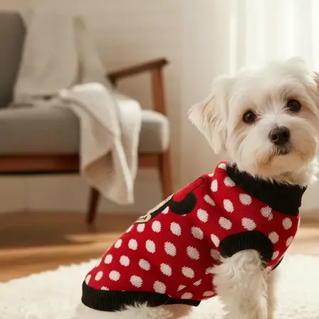 Abrigo Para Perros Y Mascotas Jersey Tricot Minnie Disney Minnie