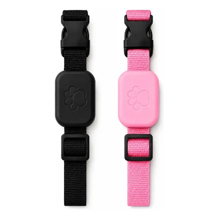 Collares Rastreador Gps Para Mascotas Smartag Pack X2 Rosa M