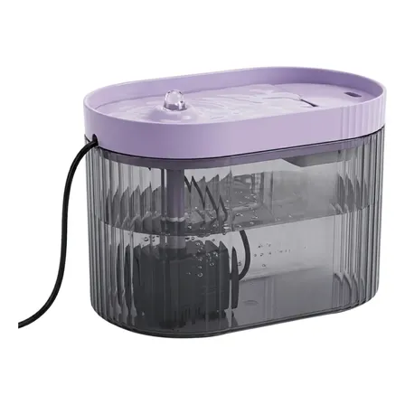 Dispenser Agua Automatico Mascotas Fuente Gatos Perros Impad Lila