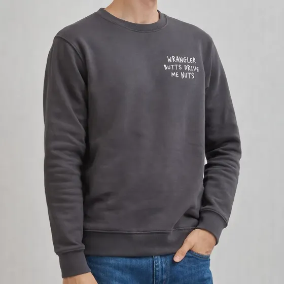 Buzo Hombre Wrangler Roundneck Nuts Frisado 80035