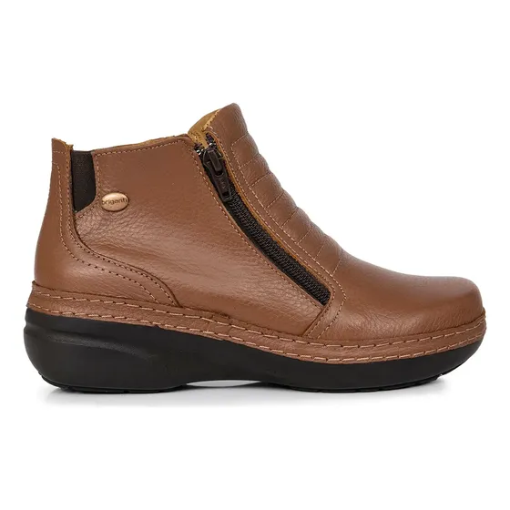 Botineta Briganti Mujer Bota Cuero Goma Confort Mcbo24847 5