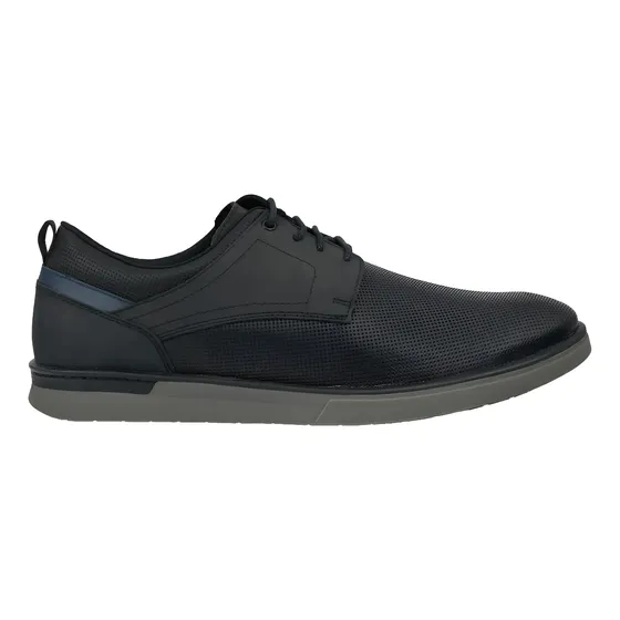 Zapato Hombre Cuero Mocasin Acordonado Vestir Goma Briganti