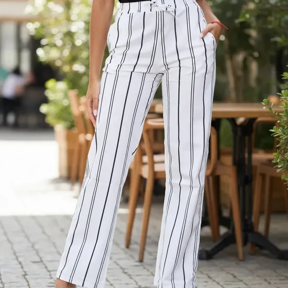 Pantalón Rayado Jaipur Mujer . .