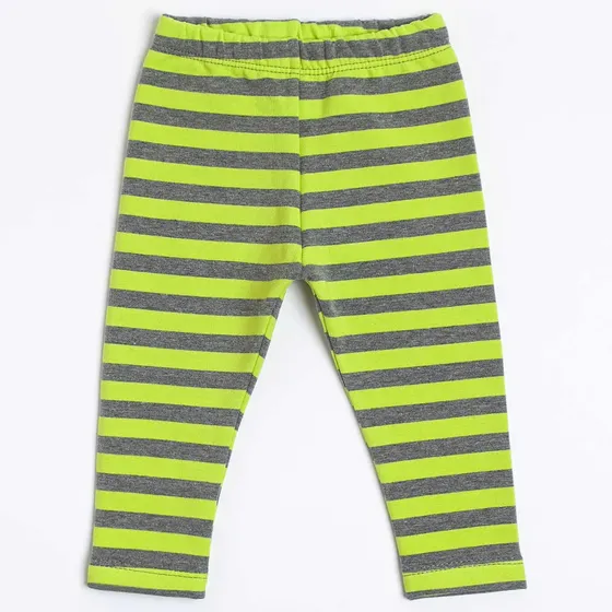 Calza Rayada Jersey Con Lycra Bebé 6 Meses A 18 Meses Owoko