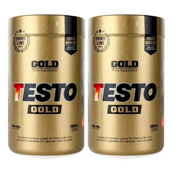 Gold Nutrition X2 Testo Gold Suplemento Testosterona Hombre