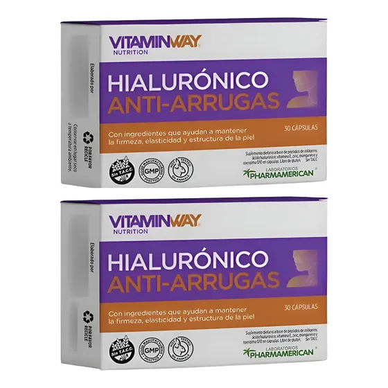 Pack X 2 Acido Hialurónico Anti Arruga Vitamin Way X 30