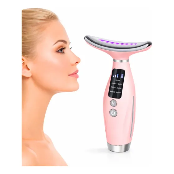 Masajeador Papada Fototerapia + Calor + Ems Recargable Usb