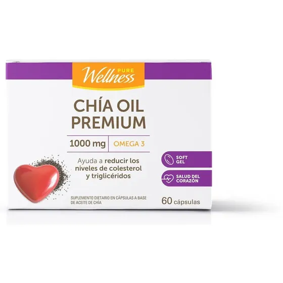 Suplemento Dietario Pure Wellness Chía Oil X 60 Un