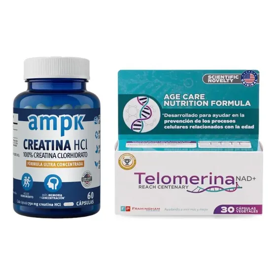 Creatina En Capsulas + Telomerina