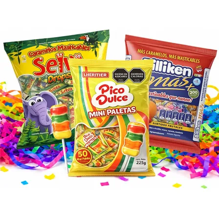 Golosinas Para Piñata - Bolsa X 100 Unidades Surtidas