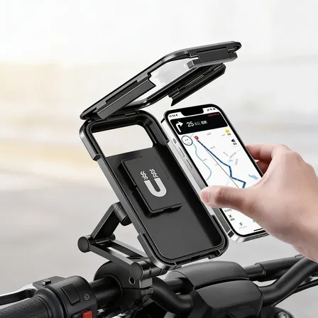 Soporte Porta Celular Impermeable Para Moto Bicicleta 360°