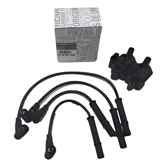 Kit Bobina + Cables Bujias Renault Logan Sandero 1.6 8v K7m