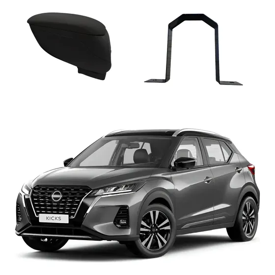 Consola Apoya Brazo P/ Nissan Kicks Premium Apoyabrazo Rebatible Con Porta Objetos