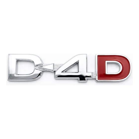 Emblema  D-4d   Porton Trasero Toyota Hilux Cromado 98mm