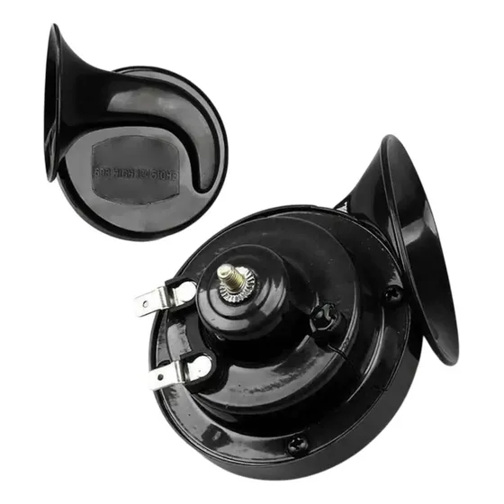 Bocina De Auto Caracol 12v Klaxon 2 Terminales 90mm El Par