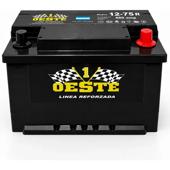 Bateria Para Auto 12x75 Oeste Reforzada Nafta-gnc