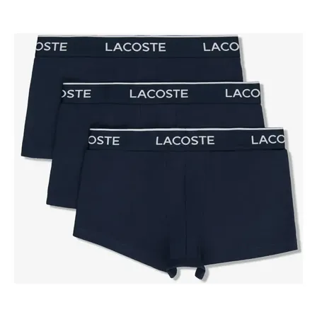 Pack X3 Boxers En Algodón Para Hombre 5h9681-23 Lacoste Azul L