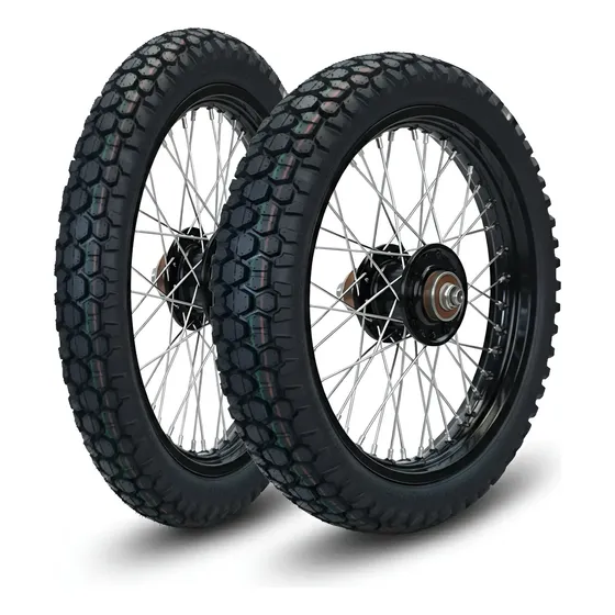 Kit Cubiertas 80/90-21 + 110/80-18 Dm Pro Mr970 Yamaha Xtz
