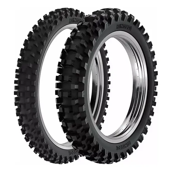 Kit Cubiertas Rinaldi Rw33 80/100-21 100/100-18 Cross Enduro