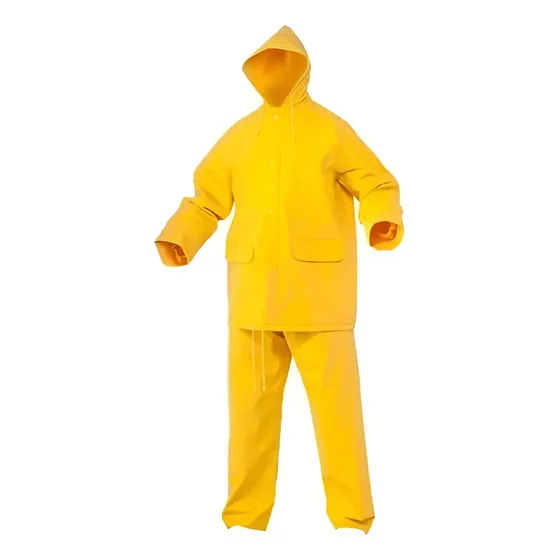 Piloto Equipo Lluvia Traje De Agua 3 Piezas Amarillo / Azul