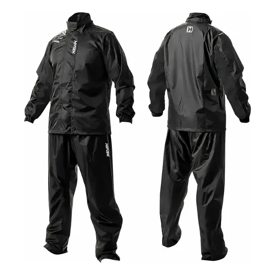 Traje De Lluvia Moto Hevik Impermeable Alta Calidad - Negro