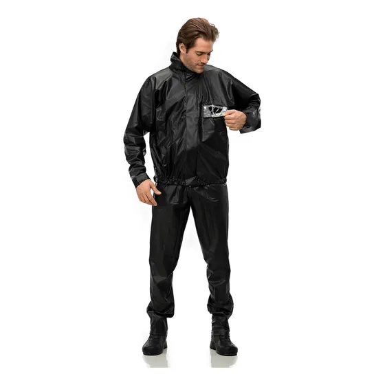 Traje Equipo De Lluvia Pantaneiro Pvc Mod.2900 Unisex Negro Xl