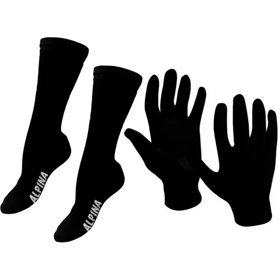 Guantes Primera Piel + Medias Termicas Primera Piel Tubo Cuo