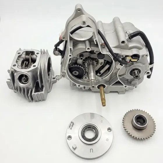 Kit 110cc Zanella Tapa Cilindro Carter Virgen Cigueñal Caja!