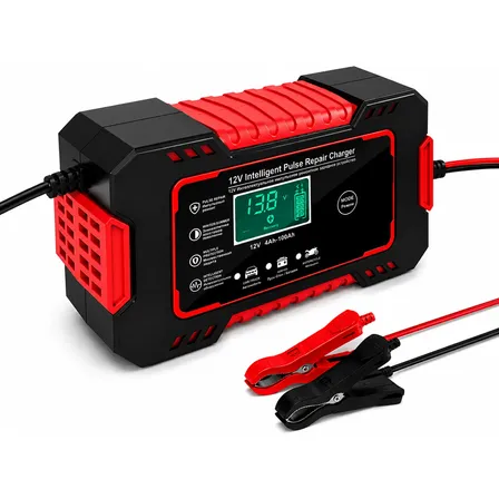 Cargador Bateria Auto Moto 12v Inteligente Gel 6a Vehiculo