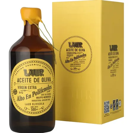 Aceite De Oliva Laur Virgen Extra Alto Polifenoles Estuche