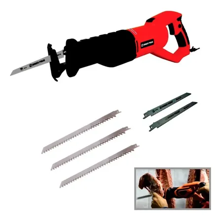 Sierra Sable De Mano 950w + 3 Hojas Para Carne Dowen Pagio