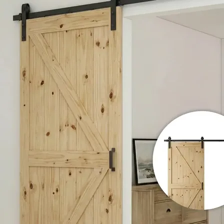 Puerta Corrediza Kit Granero Riel Con Puerta 90 Cm Kit Herrajes Granero Establo Sistema Granero Madera Cintek