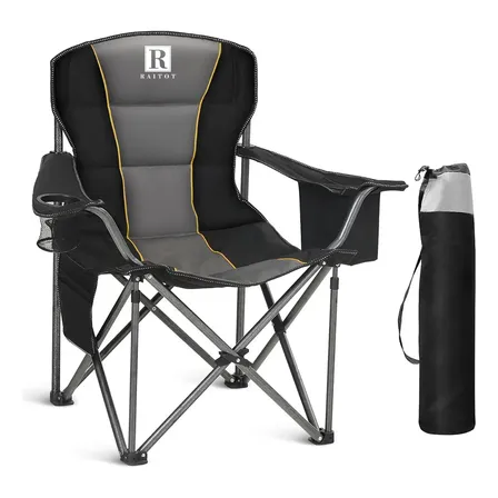 Silla Plegable Camping Playa Reposera Director Sillon Pesca Color Negro/Gris