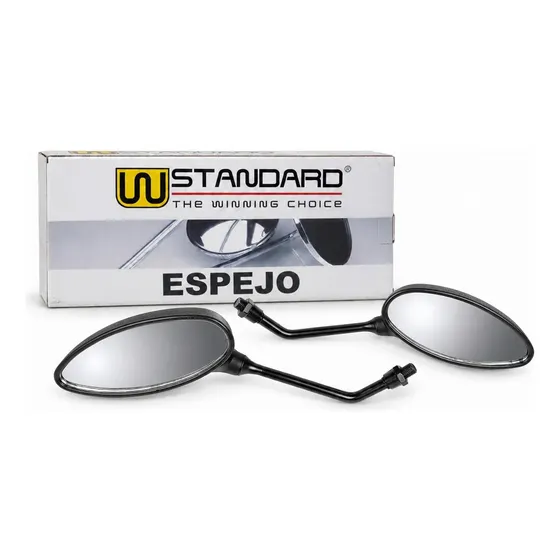 Juego Espejo Motomel Blitz 110 Negro 10mm W Standard