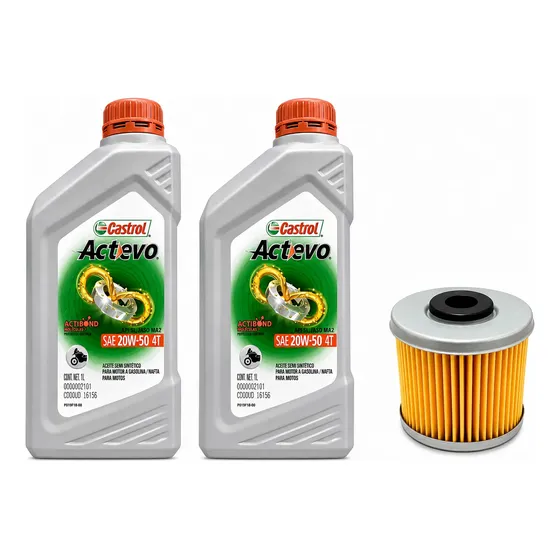 Kit Service Castrol 20w50 Semi + Filtro Tornado 250 M Coyote