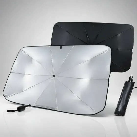 Parasol Auto Tipo Paraguas Plegable Protector Solar