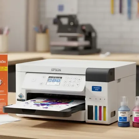 Impresora Epson F170 Sublimación +1 Resma Papel Sublitecno Blanco