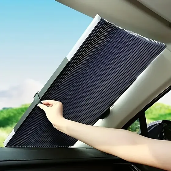 Parasol Retráctil Para Parabrisas De Auto
