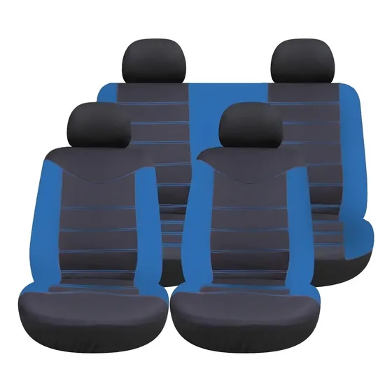 Fundas Asientos Completa 8 Piezas De Tela Speeders Le4924-12