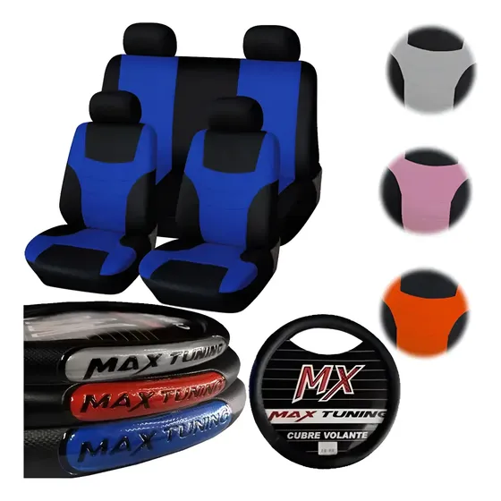 Fundas Asiento + Cubrevolante 38cm Vw Gol Trend Voyage