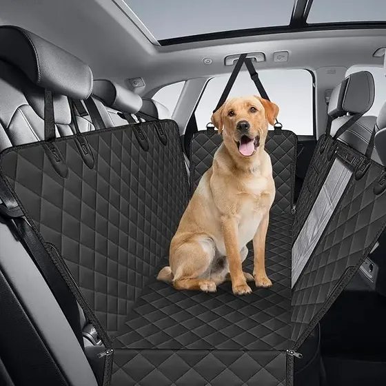 Funda Cubre Asiento Para Mascotas Impermeable Con Correa