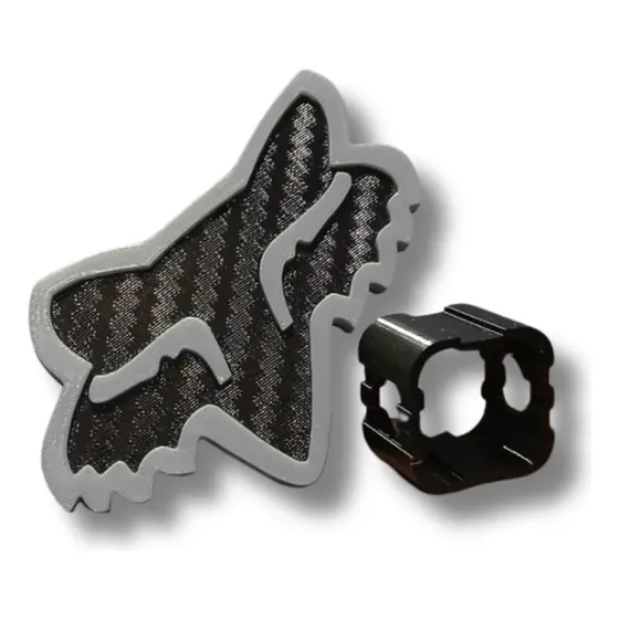 Tapa Cubre Gancho Remolque Trailer Fox Premium - Silver 3d