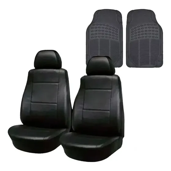 Fundas Asiento Partner Saveiro Cuerina +cubre Alfombras Goma